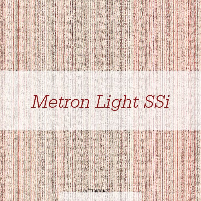 Metron Light SSi example